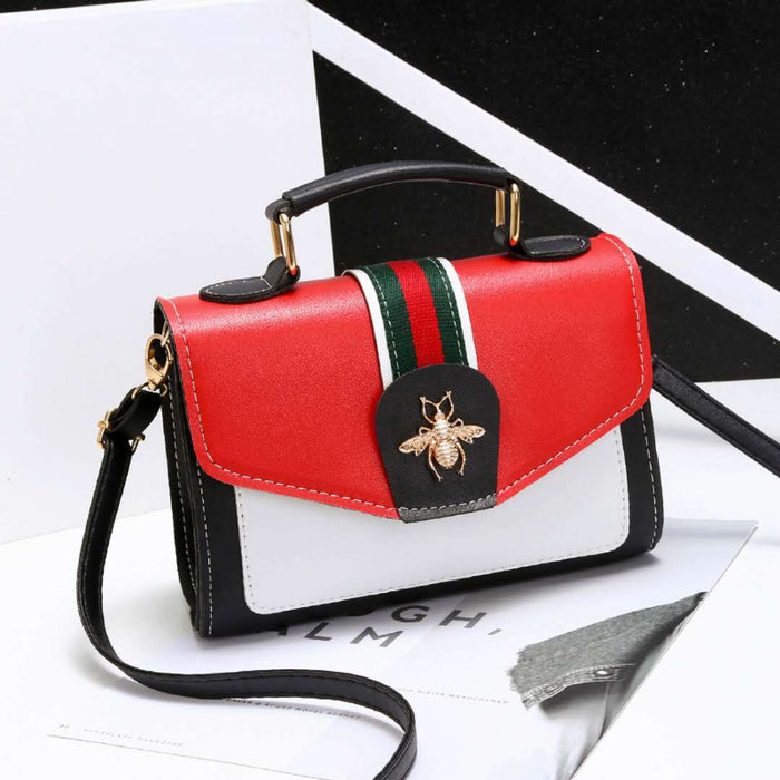 Wholesale Shoulder Bag PU Bee Small Square Bag Diagonal Span JDC-SD-Chengy004