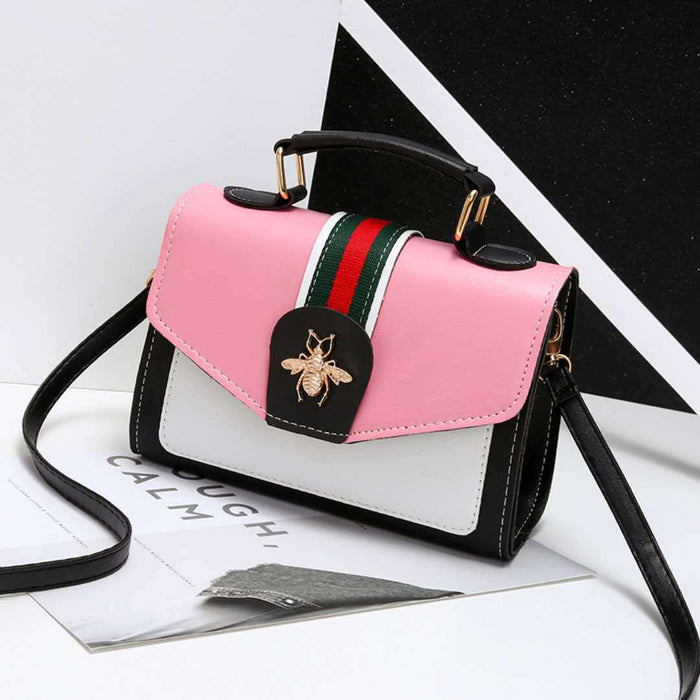 Wholesale Shoulder Bag PU Bee Small Square Bag Diagonal Span JDC-SD-Chengy004