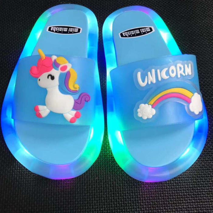 Wholesale Children's Glowing Slippers Cartoon Fashion Cute JDC-SP-RXLD001