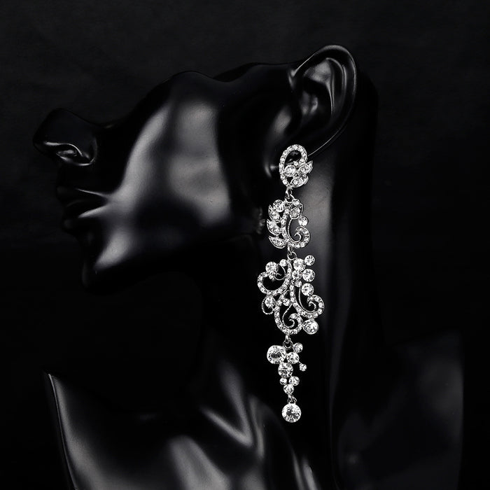 Jewelry WholesaleWholesale diamond-set alloy long earrings JDC-ES-GSDB023 Earrings 丹比华比 %variant_option1% %variant_option2% %variant_option3%  Factory Price JoyasDeChina Joyas De China