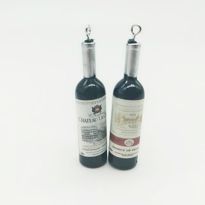 wholesale keychain pvc creative simulation mini wine bottle JDC-KC-XiangY021