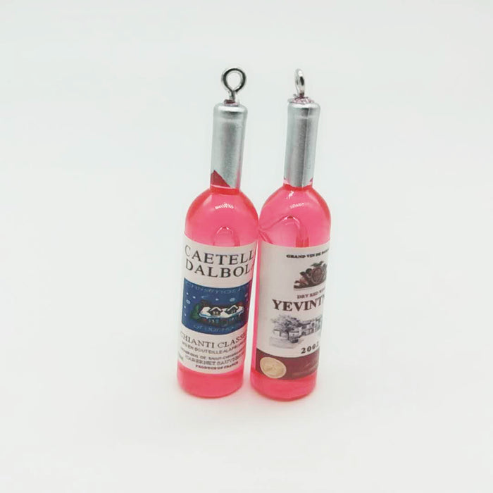 wholesale keychain pvc creative simulation mini wine bottle JDC-KC-XiangY021