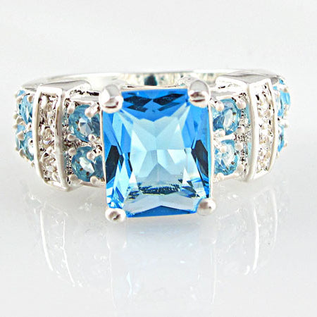 Wholesale Vintage Style Ladies Rings Copper Silver Plated Zircon Rings MOQ≥2 JDC-RS-CaoS054