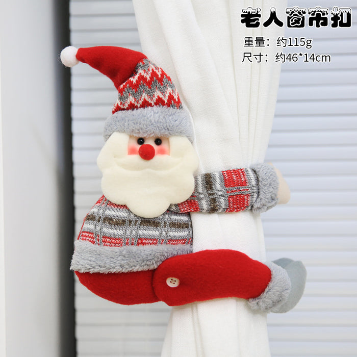 Wholesale Ornaments Fabric Curtain Buckle Christmas MOQ≥2 JDC-OS-QuY007