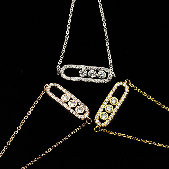 Wholesale Bracelets Stainless Steel Rose Gold Geometry Triple Flash JDC-BT-MengJ008