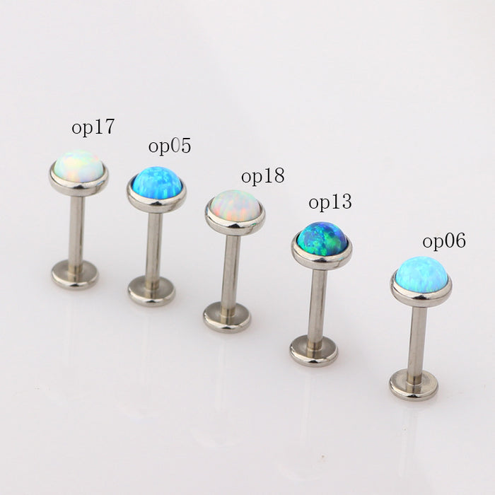 Jewelry WholesaleWholesale Stud Earrings Stainless Steel Opal Small Studs Piercing Jewelry JDC-ES-Fanp006 Piercing 梵佩 %variant_option1% %variant_option2% %variant_option3%  Factory Price JoyasDeChina Joyas De China