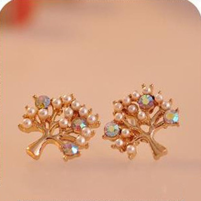 Bijoux de style en gros super belles boucles d'oreilles en diamant colorées JDC-ES-CM024