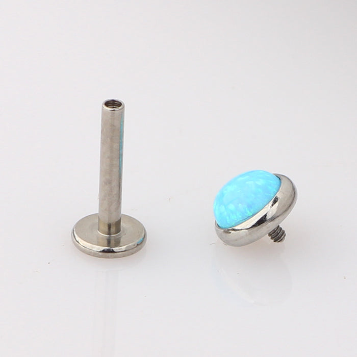 Wholesale Stud Earrings Stainless Steel Opal Small Studs Piercing Jewelry JDC-ES-Fanp006