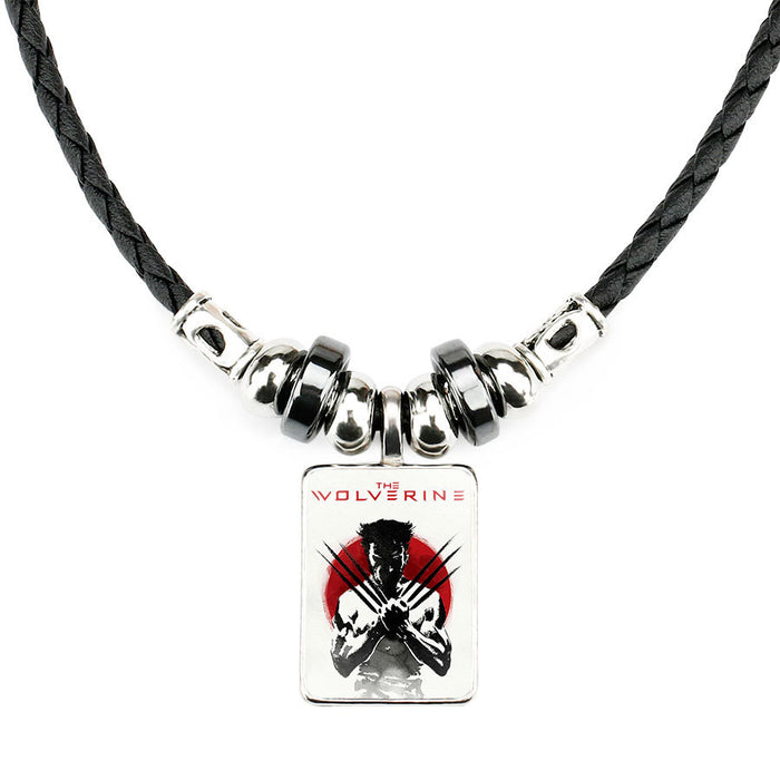 Wholesale Necklace Alloy Square Obsidian Gem MOQ≥2 JDC-NE-NingX014
