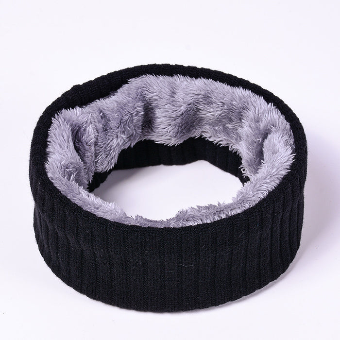 Wholesale Scarf Knit Twill Acrylic Polyester Neck Sleeve Solid Color Thick Warm MOQ≥2 JDC-SF-Yuantu005