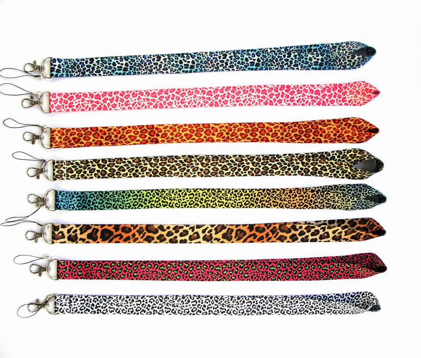 Wholesale llavero de lanyard de impresión de leopardo moq≥10 jdc-kc-zshou001