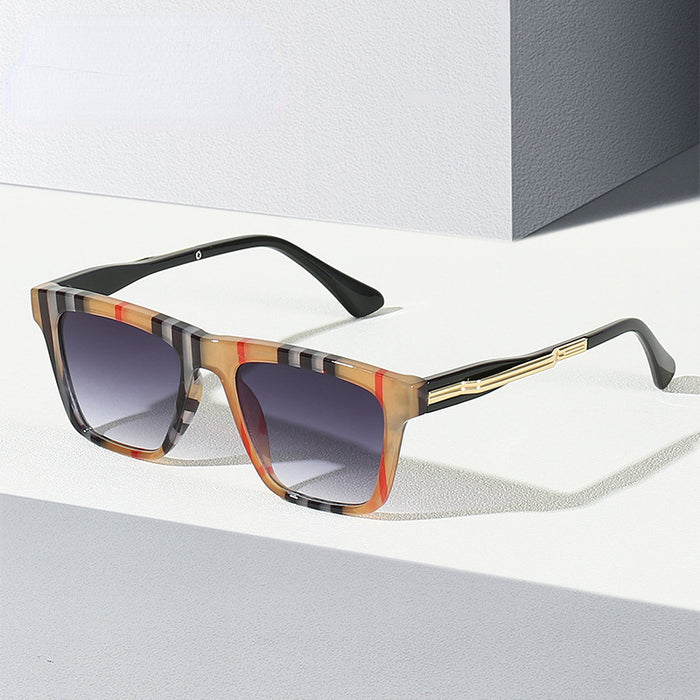 Wholesale PC Lens Fashion Striped Leopard Sunglasses (F) JDC-SG-KeD002