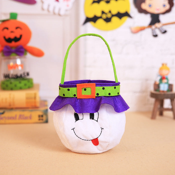 Wholesale Gift Bags Non Woven Halloween Witch Pumpkin Tote Candy Bag MOQ≥2 JDC-GB-MinG001