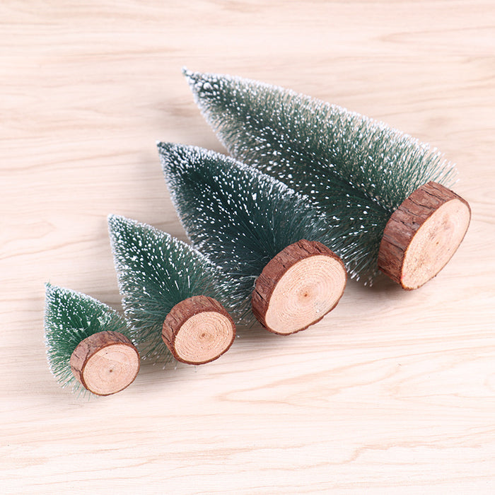 Wholesale Decorative Mini Christmas Tree Desktop Ornament Pine Needle Tree JDC-DCN-JinH001