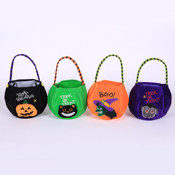 Bolsa de regalo al por mayor Burlap Halloween Pumpkin Tote Bolsa de dulces para niños MOQ≥2 JDC-GB-Ming004