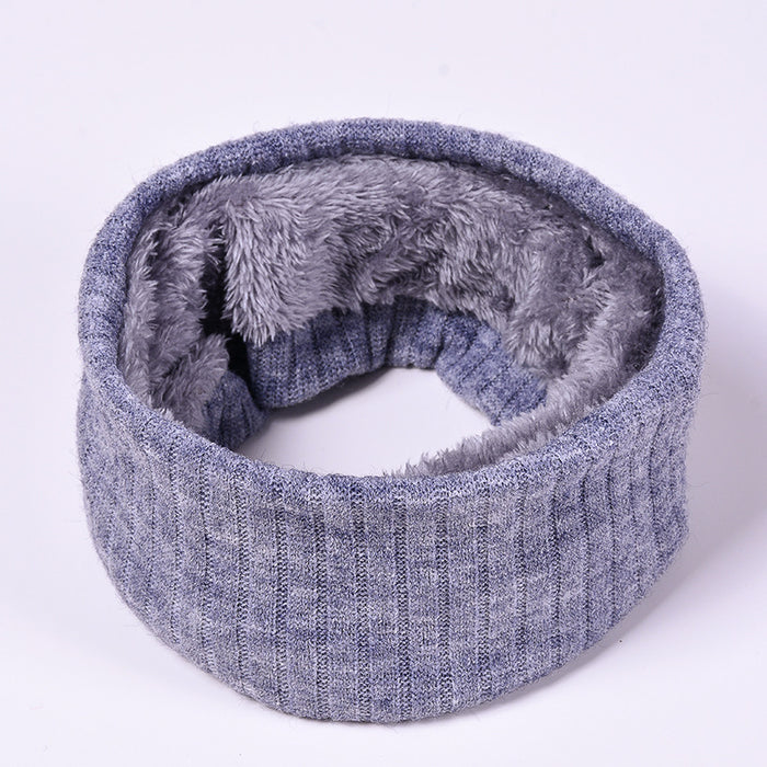 Wholesale Scarf Knit Twill Acrylic Polyester Neck Sleeve Solid Color Thick Warm MOQ≥2 JDC-SF-Yuantu005