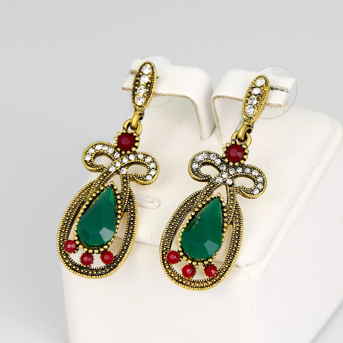 Jewelry WholesaleWholesale cutout vintage ethnic style long alloy floral earrings JDC-ES-GSDB044 Earrings 丹比华比 %variant_option1% %variant_option2% %variant_option3%  Factory Price JoyasDeChina Joyas De China