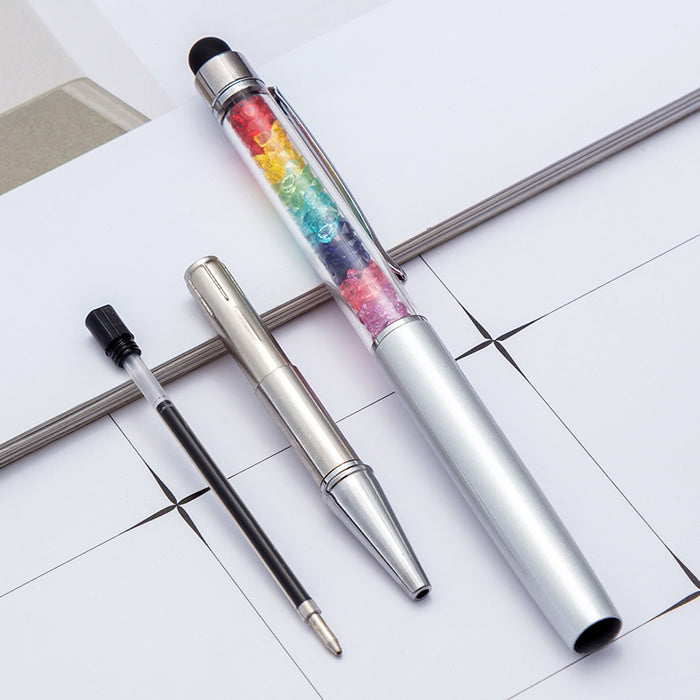 Wholesale metal new crystal metal ballpoint pen MOQ≥2 JDC-BP-Huah49