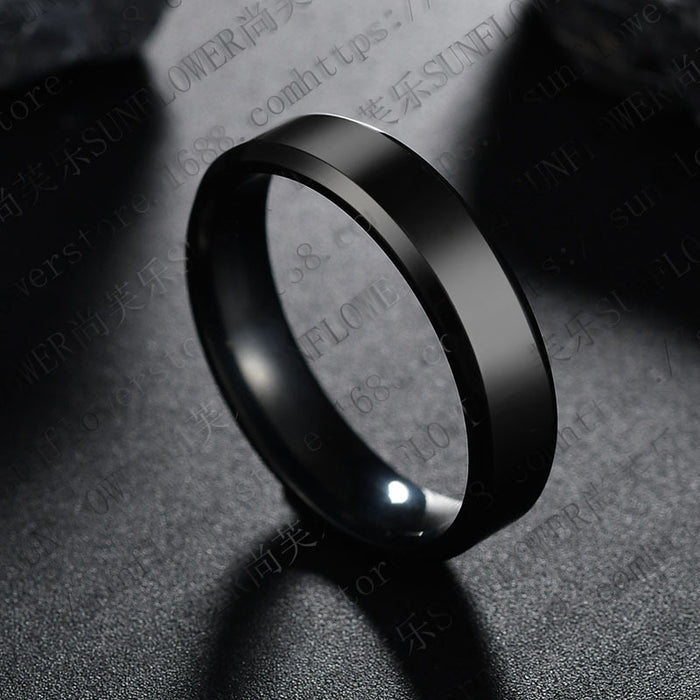 Wholesale Stainless Steel Tricolor Glossy Mirror Men's Ring JDC-RS-RXSFL018