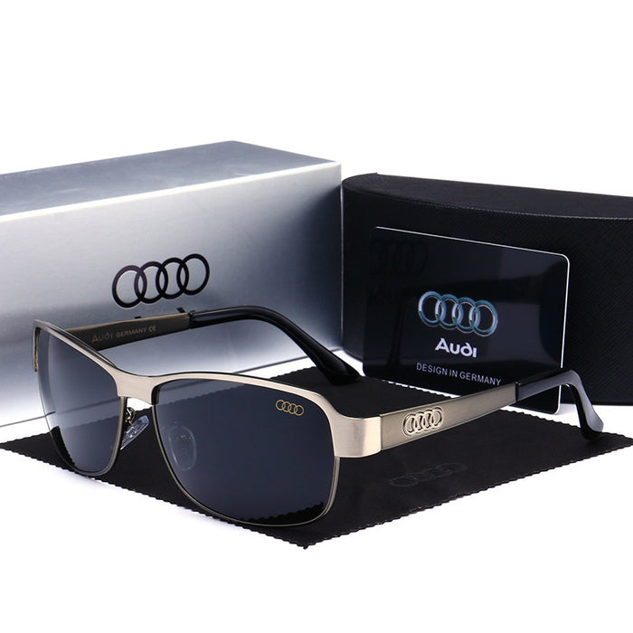 Gafas de sol al por mayor de gafas de controlador de marco cuadrado Gafas polarizadas sin caja JDC-SG-MENF006