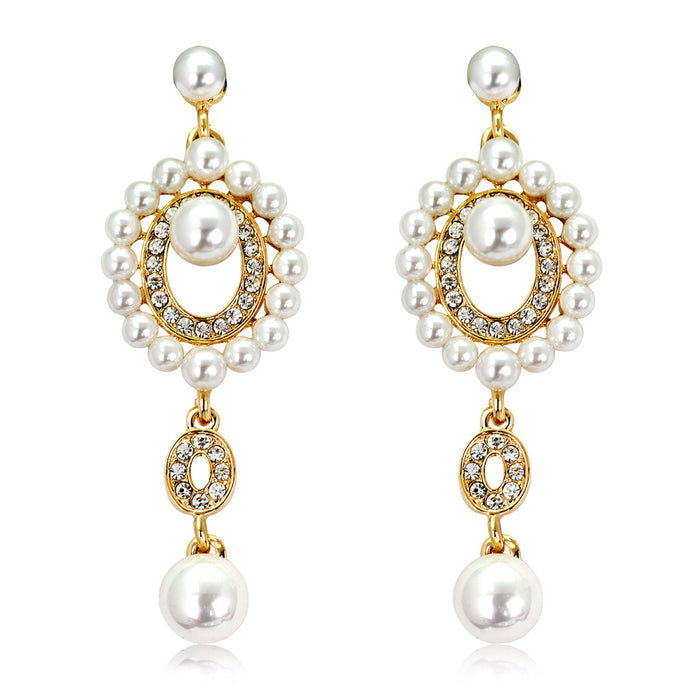 Jewelry WholesaleWholesale rhinestone pearl alloy earrings JDC-ES-GSDB017 Earrings 丹比华比 %variant_option1% %variant_option2% %variant_option3%  Factory Price JoyasDeChina Joyas De China