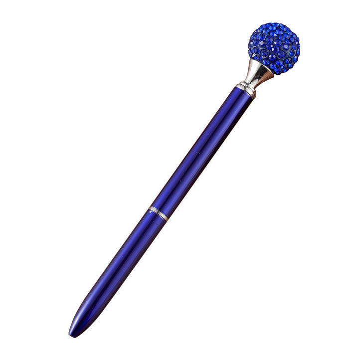 Wholesale Multicolor Diamond Ball Metal Ballpoint Pen MOQ≥2 JDC-BP-Huah076