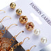Jewelry Wholesalewomen's wholesale pearl earrings set JDC-ES-F010 Earrings 韩之尚 %variant_option1% %variant_option2% %variant_option3%  Factory Price JoyasDeChina Joyas De China