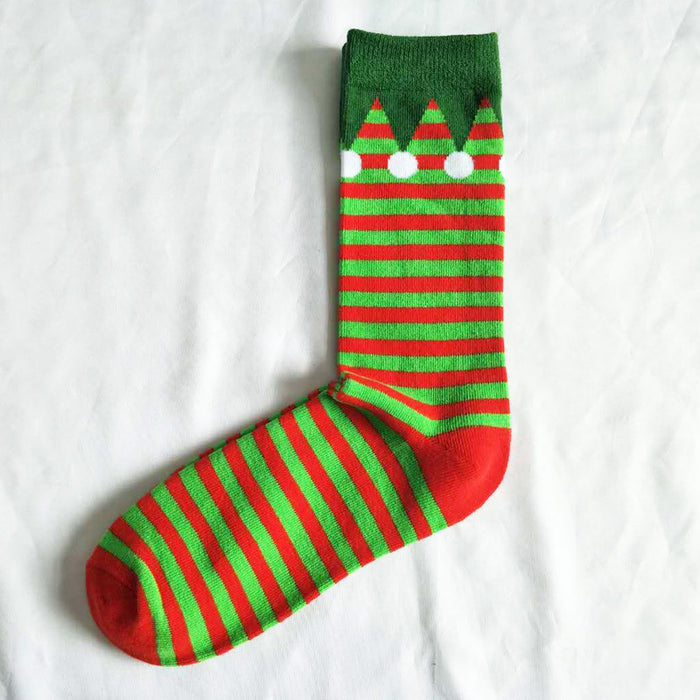 Wholesale Socks Spandex Christmas Cute Cartoon Breathable Socks JDC-SK-YiYan015
