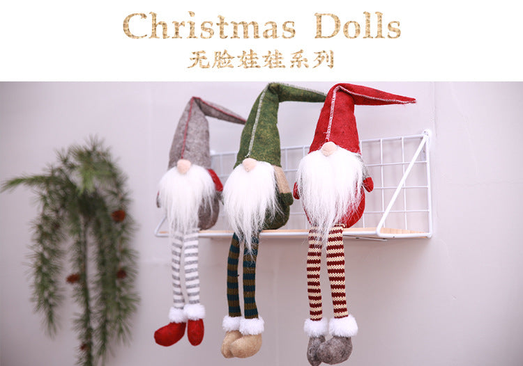 Wholesale Ornaments Cloth Faceless Doll Christmas JDC-OS-HaoB002
