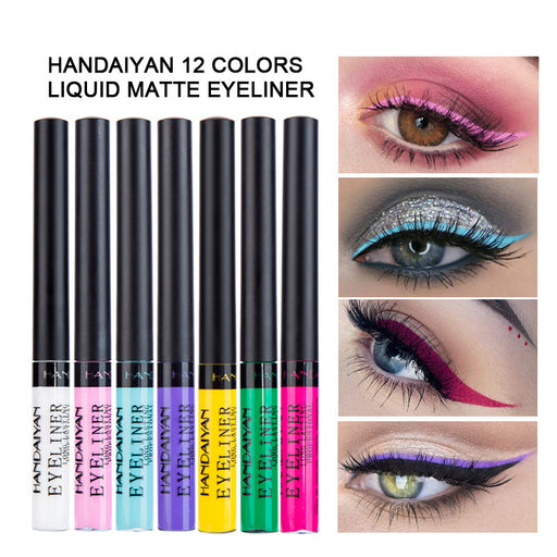 Jewelry WholesaleWholesale water does not fade 12 color matte color Eyeliner JDC-SH-HDY003 eyeliner 韩黛妍 %variant_option1% %variant_option2% %variant_option3%  Factory Price JoyasDeChina Joyas De China