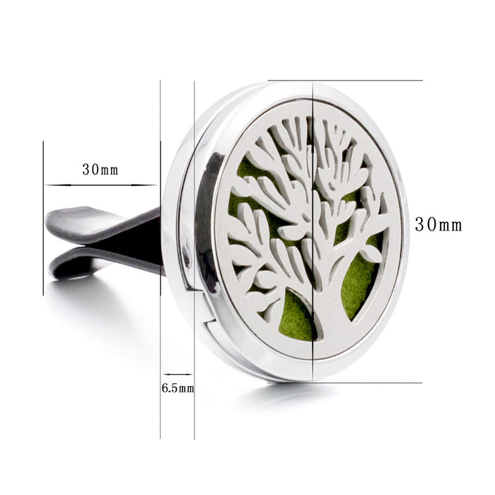 Wholesale Car Accessories Alloy Magnet 12 Constellation Hollow Outlet Perfume Clip JDC-CA-Boshi016