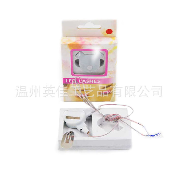 Wholesale eyelashes man-made fiber LED false eyelashes MOQ≥2 JDC-EY-YJia001