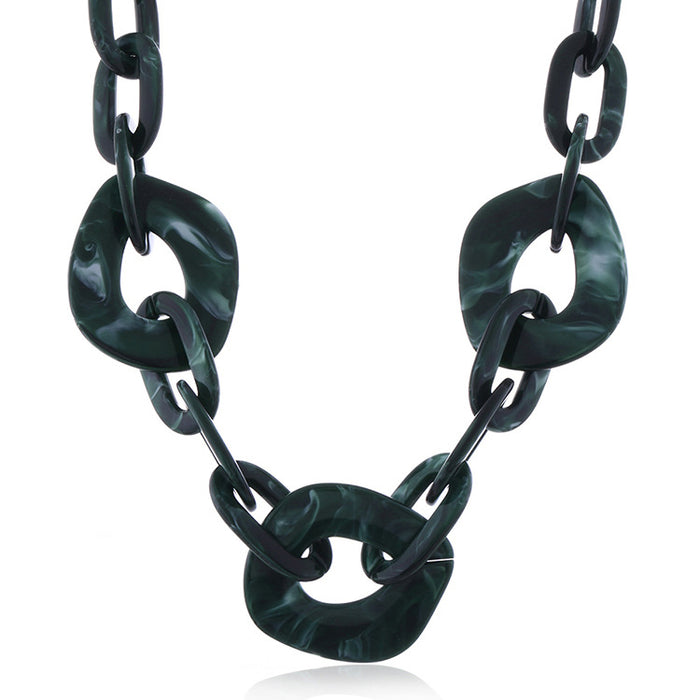 Wholesale Acetate Necklace Fashion Jewelry JDC-NE-nanrong004