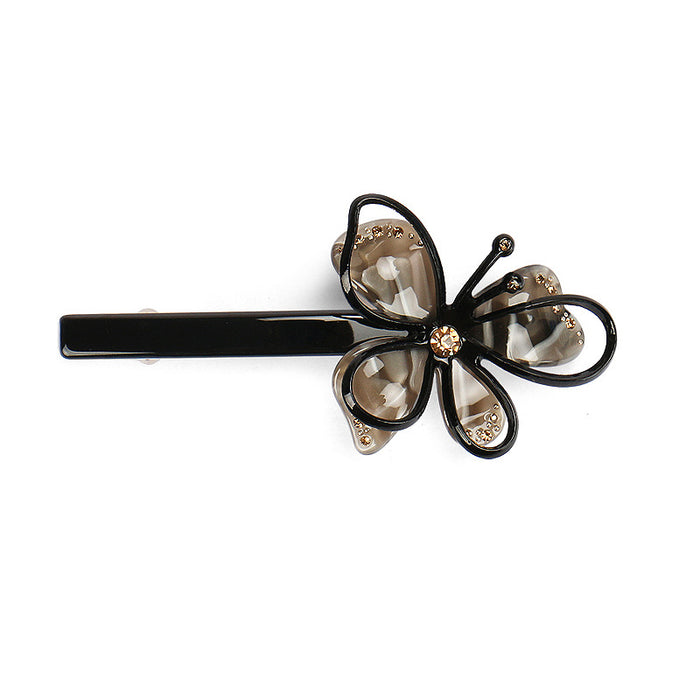 Wholesale Hair Clips Acetate Sheet Austrian Diamonds Butterfly Spring Clip JDC-HC-jinhe012