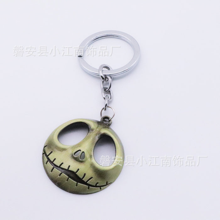 Wholesale Keychain Alloy Christmas Eve Skull MOQ≥3 JDC-KC-XJN009