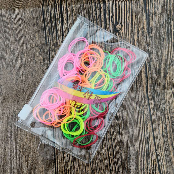 Wholesale Hair Scrunchies Colored rubber band braided hair circle JDC-HS-AnZhe010