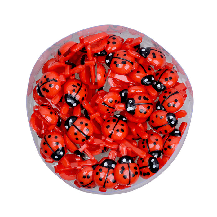 Wholesale Kids Cartoon Mini Insect Red Beetle Hair Clip 48pcs/box JDC-HC-LanA005