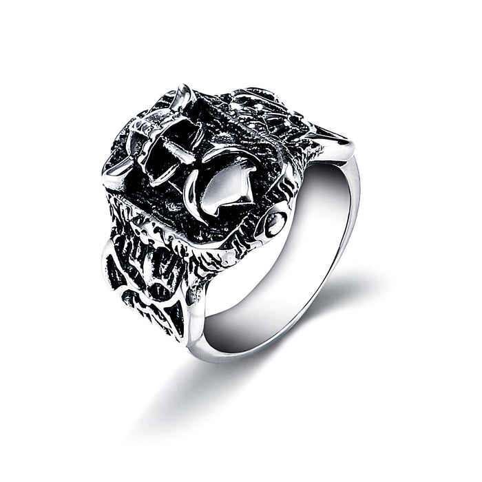 Wholesale Men's Rings Titanium Skull JDC-RS-YiS009
