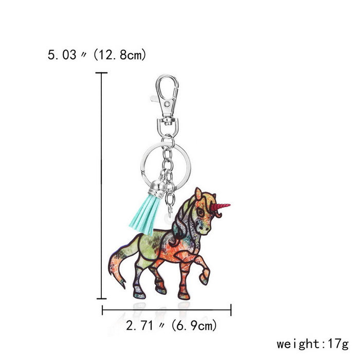 Wholesale Keychains Acrylic Cute Pony MOQ≥2 JDC-KC-YinH001