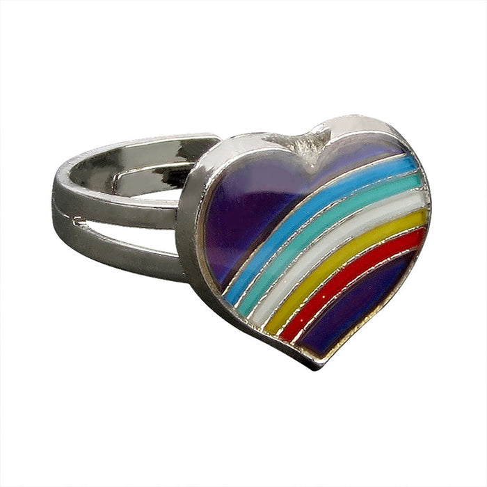 Wholesale LGBT Pride Day Thermochromic Alloy Ring JDC-RS-LanA004