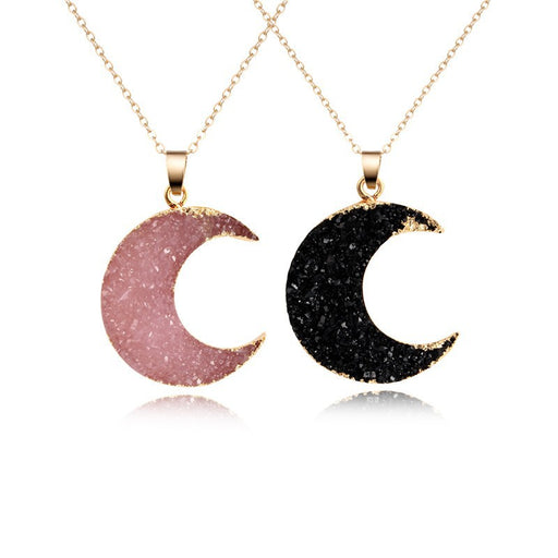 Jewelry WholesaleWholesale pink moon resin necklace MOQ≥6 JDC-NE-Juej012 Necklaces 觉际 %variant_option1% %variant_option2% %variant_option3%  Factory Price JoyasDeChina Joyas De China