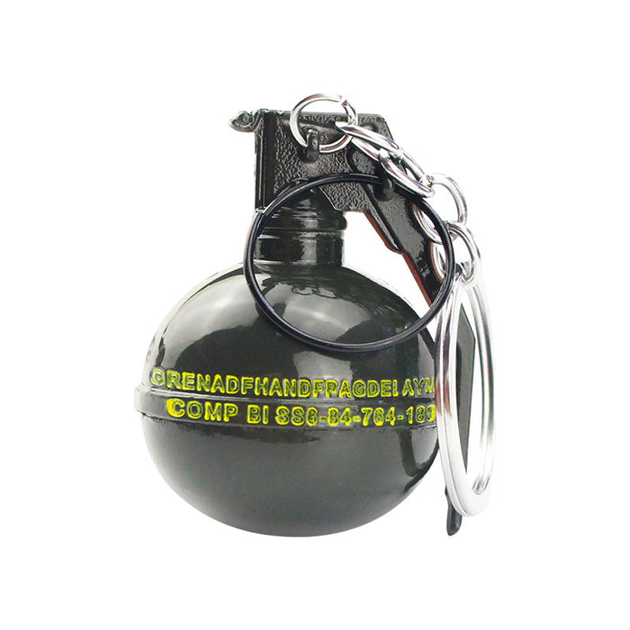 Wholesale keychain pvc fragmentation grenade flash bomb weapon model JDC-KC-BS013