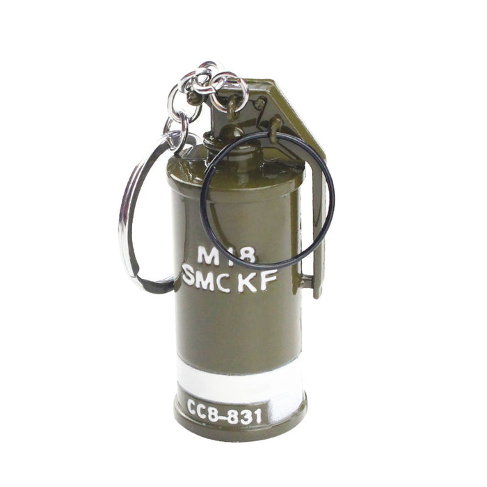 Llavero al por mayor Fragmentación de PVC Grenada Flash Bomba Modelo de armas JDC-KC-BS013