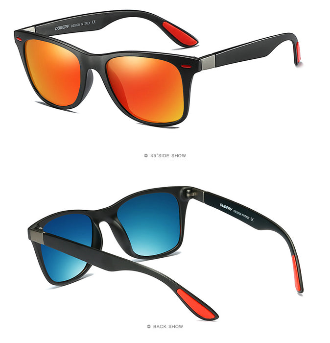 Gafas de sol de conducción de deportes recubiertos polarizados al por mayor sin caja JDC-SG-TIEP005