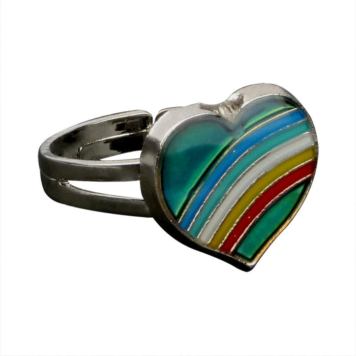 Wholesale LGBT Pride Day Thermochromic Alloy Ring JDC-RS-LanA004