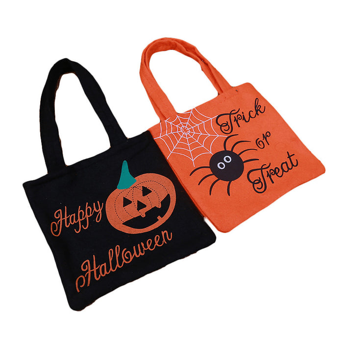 Wholesale Halloween Pumpkin Tote Bag Non Woven Gift Bag Candy Bag JDC-HB-GangL001