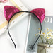 Jewelry WholesaleWholesale Personality Double Sided Sequin Cat Ear Headband JDC-HD-Ruir002 Headband 蕊柔 %variant_option1% %variant_option2% %variant_option3%  Factory Price JoyasDeChina Joyas De China