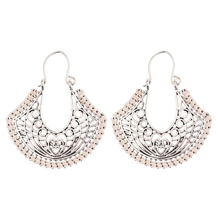 Wholesale Earrings Alloy Curved Retro Geometry MOQ≥2 JDC-ES-DuoW011