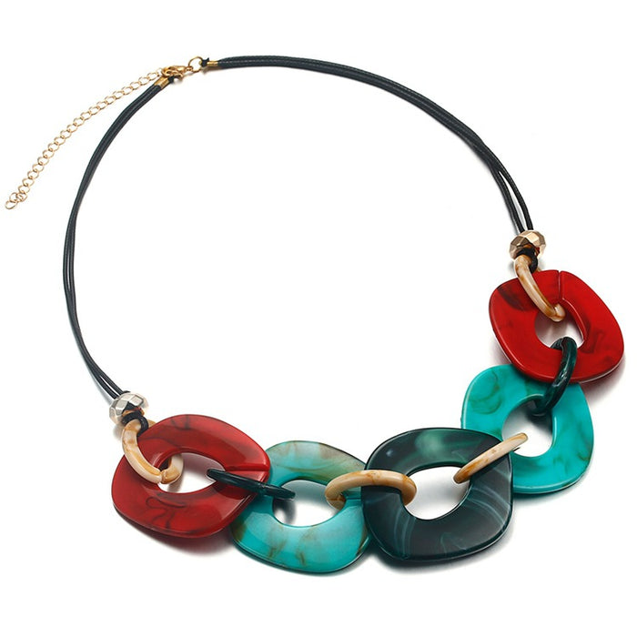 Wholesale Acrylic Necklace Popular Jewelry JDC-NE-nanrong001