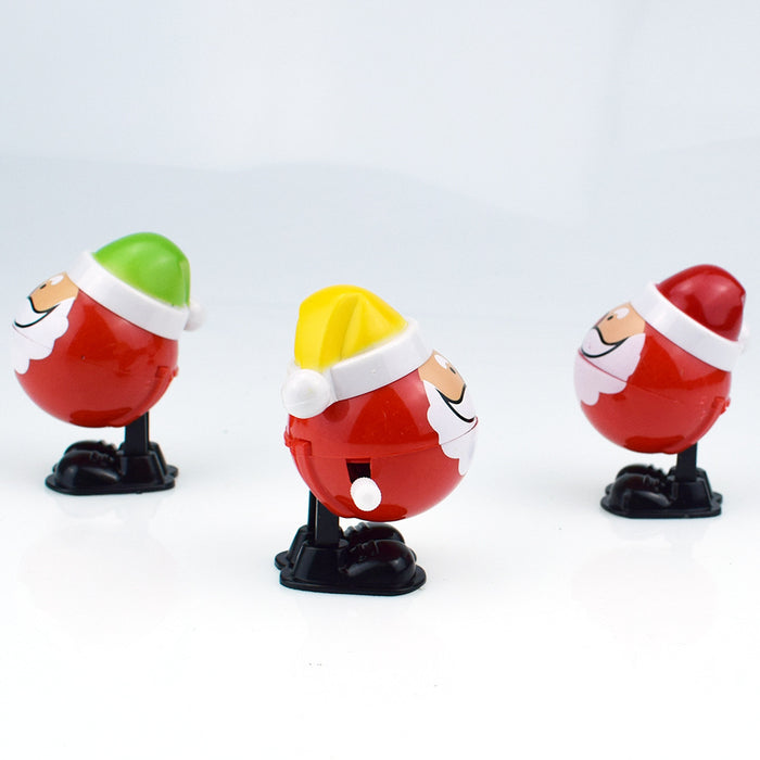 Wholesale Toys Novelty Winding Clockwork Jumping Open Mouth Santa Claus MOQ≥3 JDC-FT-HengQ13